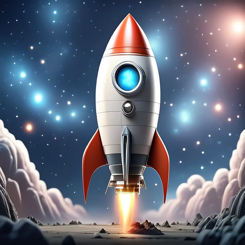 Rocket Ship representing the upcoming launch of Mushroom Insurance